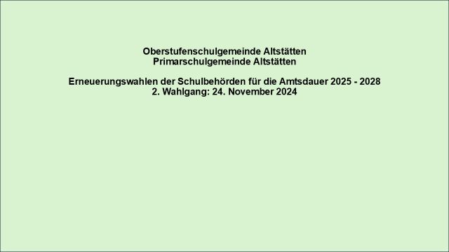 Erneuerungswahlen: 2. Wahlgang