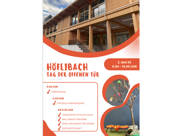 Tag der offenen Tür Schulhaus Höflibach